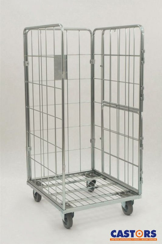 ROLLKONTENER SIATKOWY Wózek kontenerowy 800x700x1500 z drzwiami